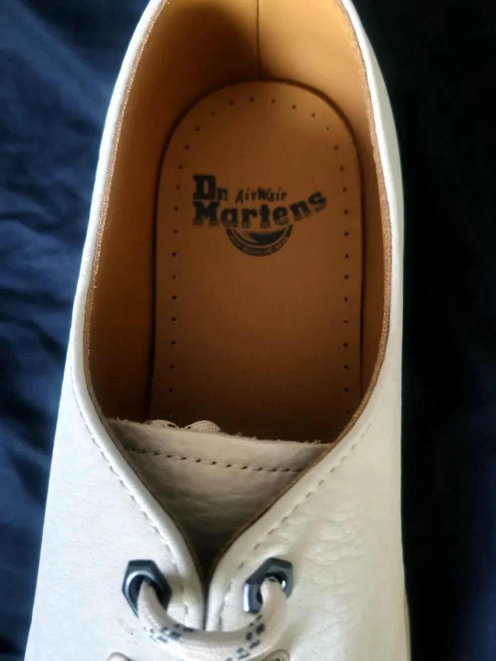 New Mens Dr. Martens Size 12 Color Beige1461 Mono Milled Nubuck Oxford Shoes